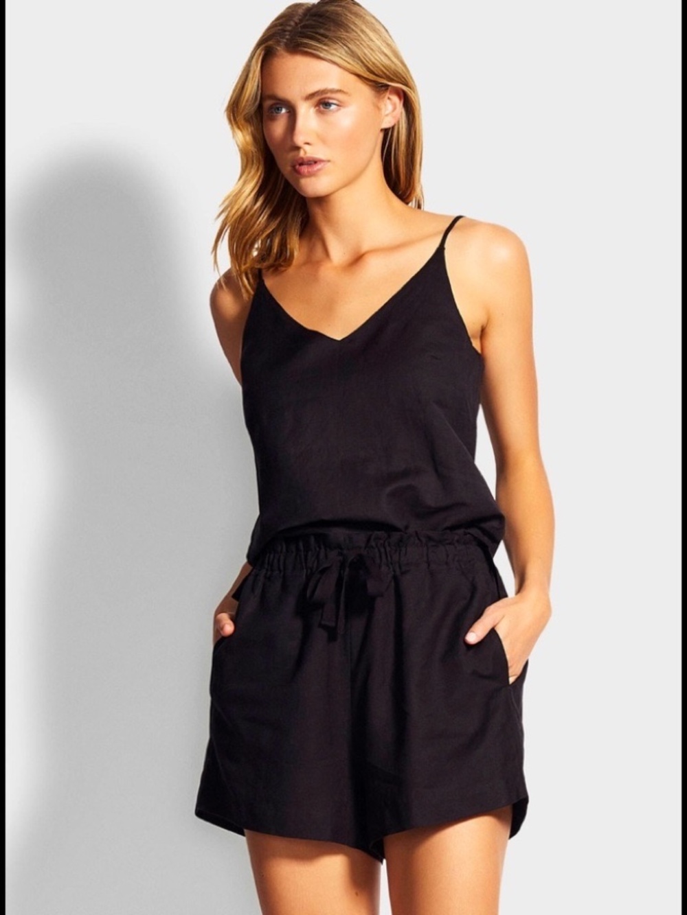 J.Crew Women’s Black Summer Romper Size Small | Sleeveless Polyester One-Piece